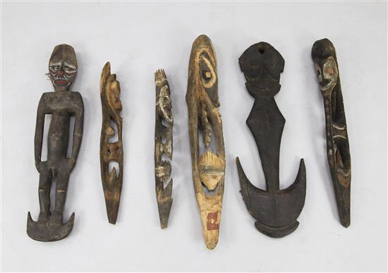 Papua New Guinea Sepik river carvings;